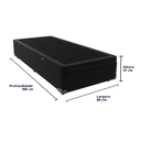 Ver imagem 3 de Cama Box Baú Solteiro 88x188 Preto