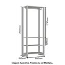 Ver imagem 4 de Estante Closet 80cm 3 Prateleiras e 1 Cabideiro - Montana