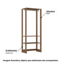 Ver imagem 2 de Estante Closet 80cm 3 Prateleiras e 1 Cabideiro - Montana
