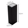 Arandela Led Focus Slim Gaya 9773 Bivolt 5w 3000k Ip65 50x50x150mm - Preto - 3