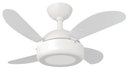 Ver imagem 1 de Ventilador de Teto Infinity Lux LED 3000K Mini Branco 4 Pás MDF Bco 110V+Controle 1020
