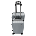 Ver imagem 2 de Kit Mala de Viagem Atlas 2 Peças - Prata