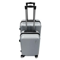 Kit Mala de Viagem Atlas 2 Peças - Prata - 2