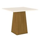 Ver imagem 2 de Mesa de Jantar Dora 90 Cm Tampo Reto Nature Off White com 4 Cadeiras Isa Linho - Henn