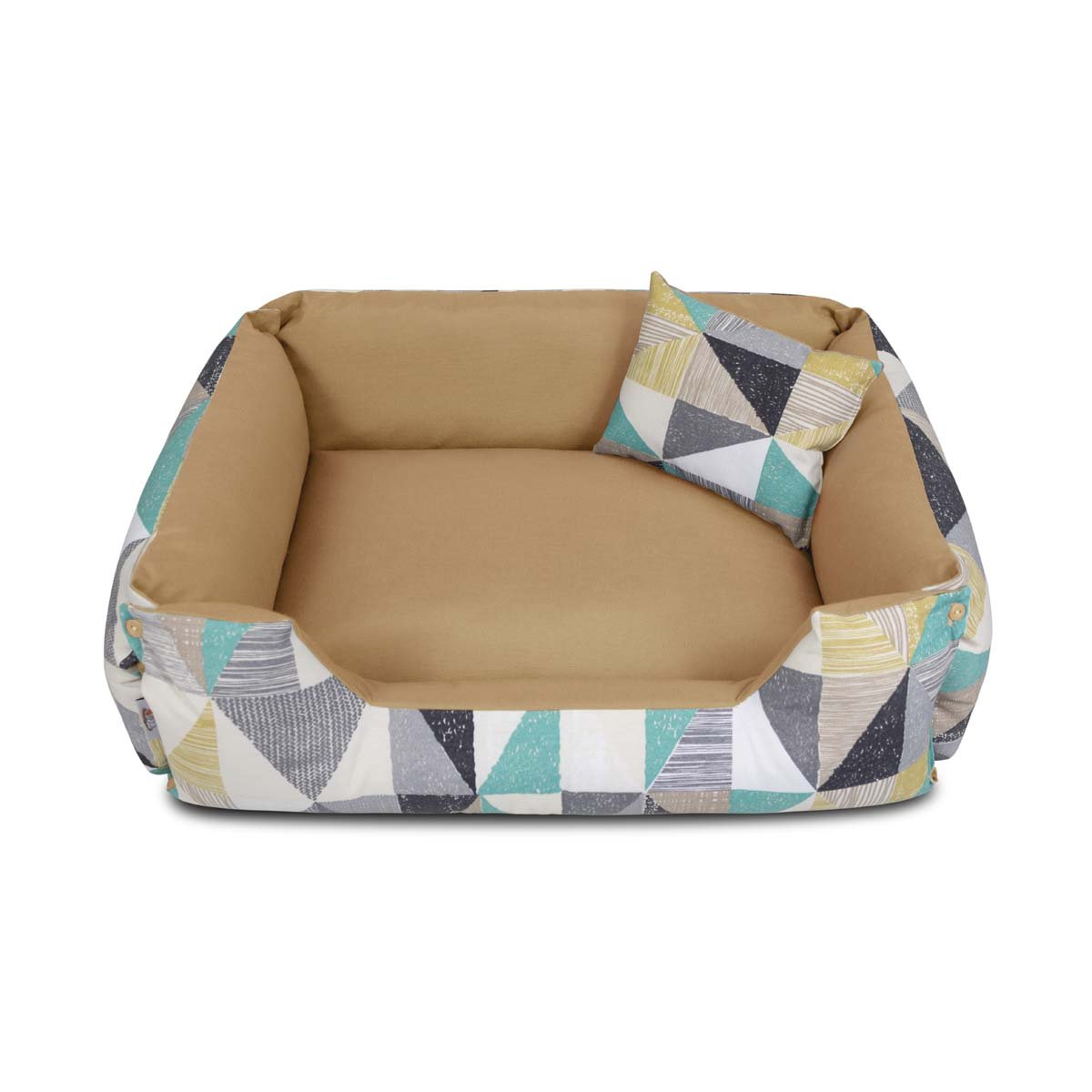 Cama de Cachorro Impermeável Dupla Face Lola 75x60 Wood - 3