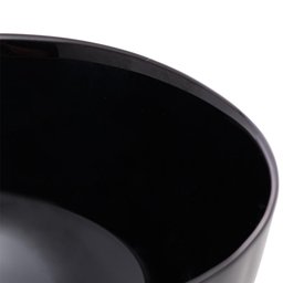 4 Cumbucas Bowls Vidro Opalino 700ml Lyor Tigela Diwali Black 14x8cm Cereais Sopas - 7