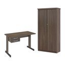 Ver imagem 1 de Conjunto para Escritório Lumeus Affara 2 Portas 2 Gavetas MDP 120cm Marrom