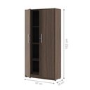 Ver imagem 4 de Conjunto para Escritório Lumeus Affara 2 Portas 2 Gavetas MDP 120cm Marrom