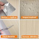 Ver imagem 2 de Placa Revestimento Adesiva Flexível para Parede Madeira Teca Oriental 60x300cm