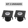 Kit 2 Mini Spot Led 1w Móvel Quadrado Direcionável Preto 3000k Bivolt - 2