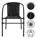 Ver imagem 6 de Conjunto para Jardim Mesa com 4 Cadeiras Solari Preto