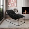 Espreguiçadeira Industrial Luxo Arpoador com Almofada Preta - Cor: Preto - 2