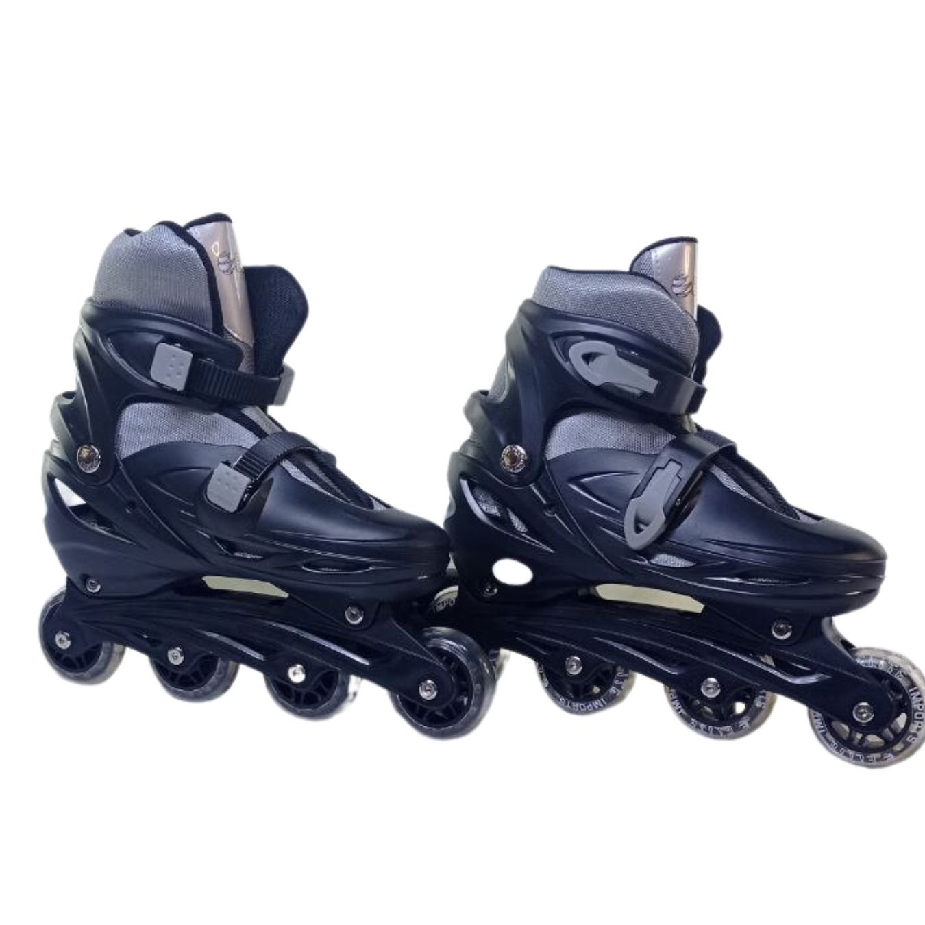 Patins Inline Roller de 4 Rodas Preto Elite Tamanho:36/39 - 1