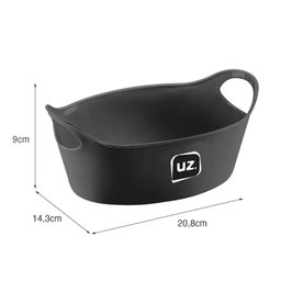 Kit 6 Cestos para Servir Porções Batata Frita Petiscos Preto Lanchonete Bar Restaurante Uz - 3