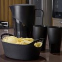 Ver imagem 2 de Kit 6 Cestos para Servir Porções Batata Frita Petiscos Preto Lanchonete Bar Restaurante Uz