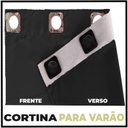Ver imagem 6 de cortina blackout corta luz veneza 6,00 x 2,60 c/voal preto