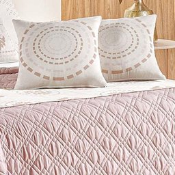 Kit Cobre Leito King Turin com Almofadas e Peseira 180 Fios 10 Peças - Rose - 3