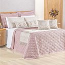 Ver imagem 1 de Kit Cobre Leito King Turin com Almofadas e Peseira 180 Fios 10 Peças - Rose