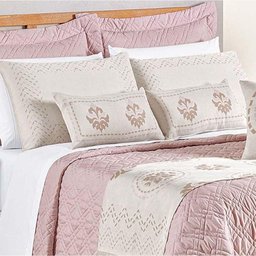Kit Cobre Leito King Turin com Almofadas e Peseira 180 Fios 10 Peças - Rose - 4