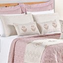 Ver imagem 4 de Kit Cobre Leito King Turin com Almofadas e Peseira 180 Fios 10 Peças - Rose