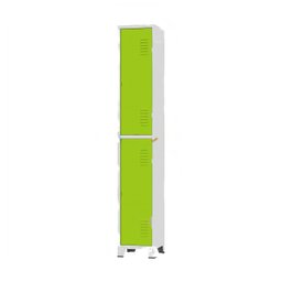 Armário Roupeiro De Aço Para Vestiário 2 Portas Locker Verde - 1