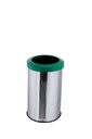Ver imagem 1 de Lixeira Inox Aro Esmaltado 20L Área Gourmet Cozinha Cesto De Lixo - Verde
