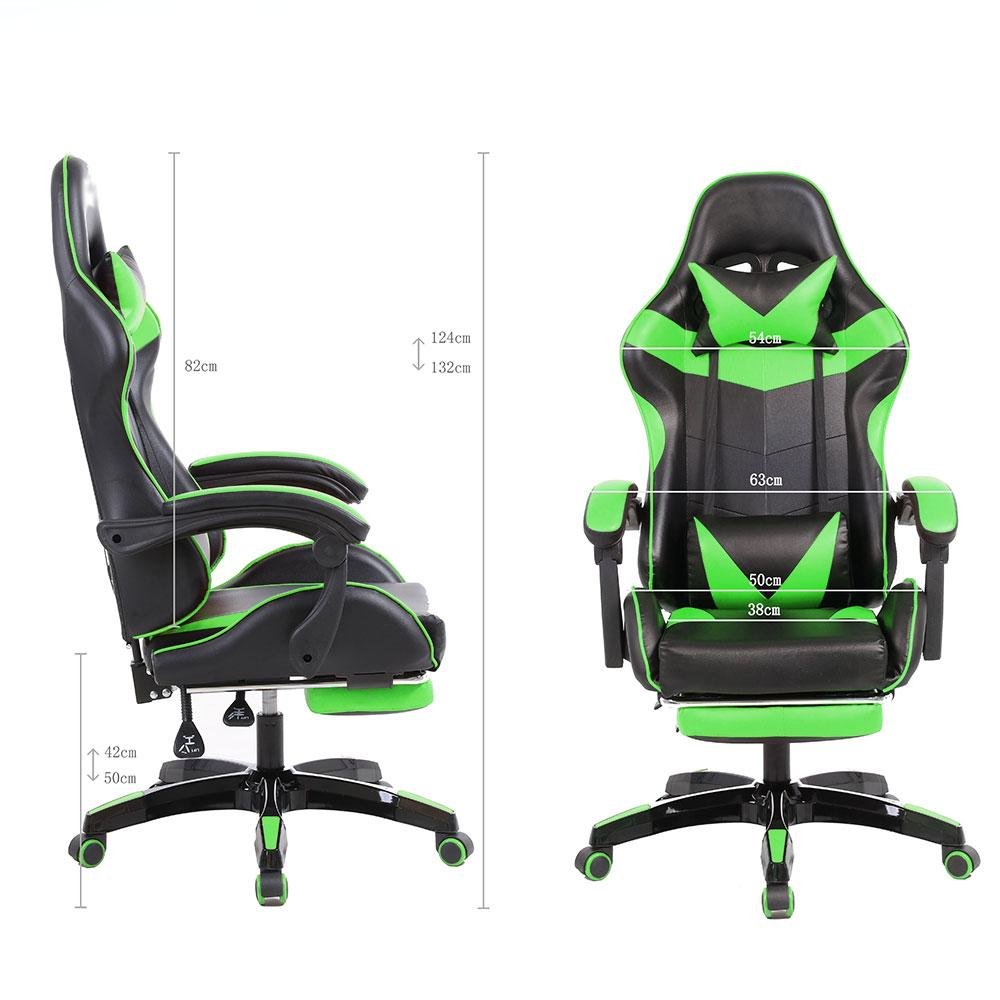 Cadeira Gamer Prizi Canvas - Verde - 5