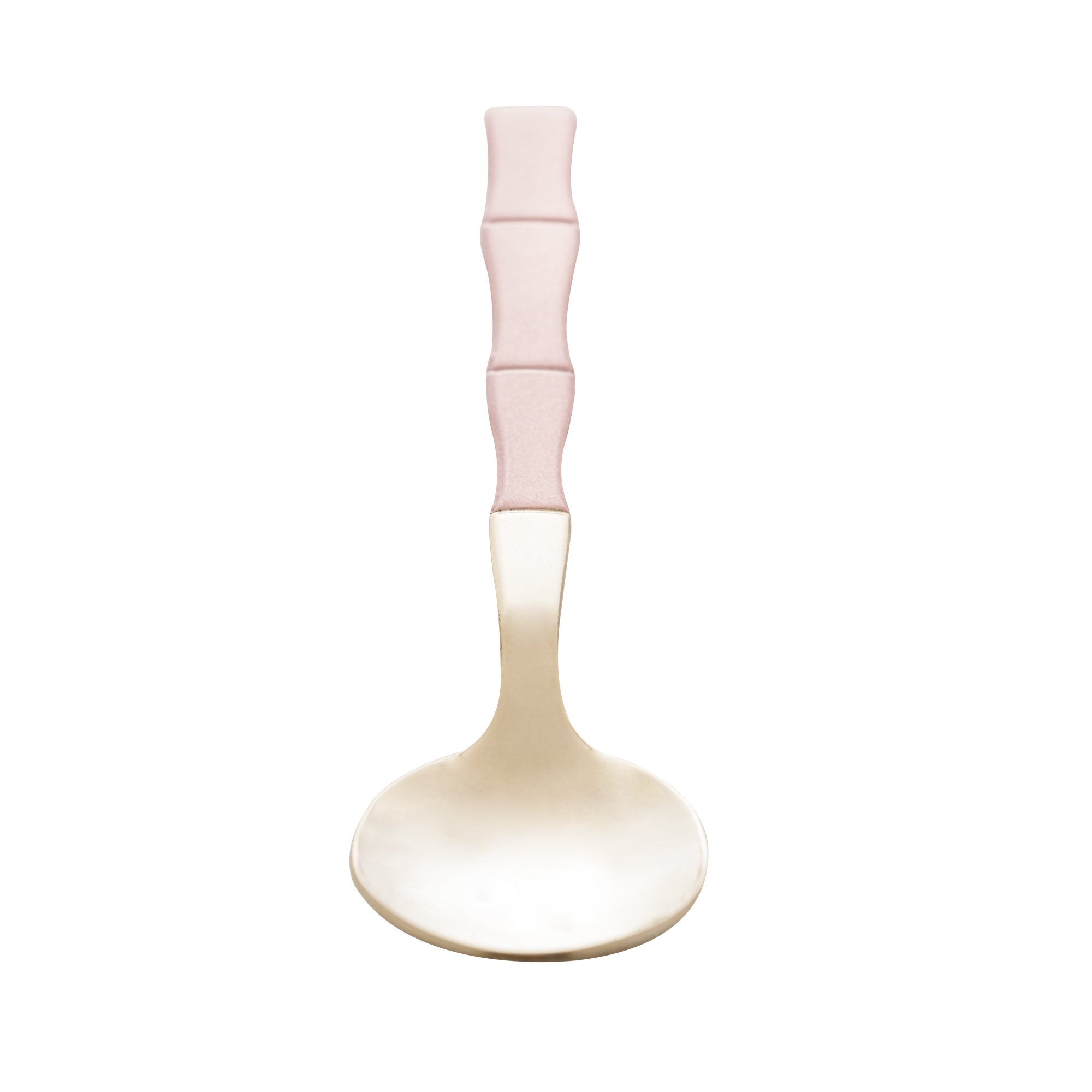Conjunto 6 Colheres Sobremesa Aço Inox Bambu Elegant Champanhe/Rose 15,2cm Lyor - 5
