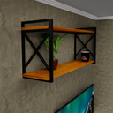 Ver imagem 1 de Prateleira Estilo Industrial Utilitária e Decorativa 20x60cm