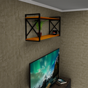 Ver imagem 3 de Prateleira Estilo Industrial Utilitária e Decorativa 20x60cm