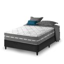 Ver imagem 2 de Cama Box Baú Queen Bipartido Preto + Colchão Espuma D33 Ortopédico Zidi San Francisco 158x198x59cm