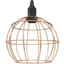 Ver imagem 4 de 2 Pendentes Aramado Globo Luminária Lustre Teto Retrô Vintage Industrial Balcão Agp Ilumini - Cobre 