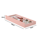 Ver imagem 3 de Mini Cama Infantil Angel Nuvem Rosa com Auxiliar Proteção Lateral e Pés Dde Madeira