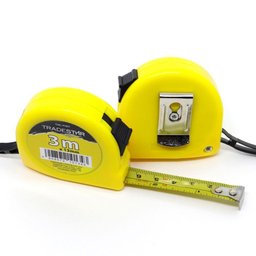 Kit 10 Trena Aço Metal 3m Bolso Básica Fita com Trava - 4