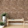 Papel de Parede Adesivo Pedras Rústicas em Tons de Bege 15m - 2