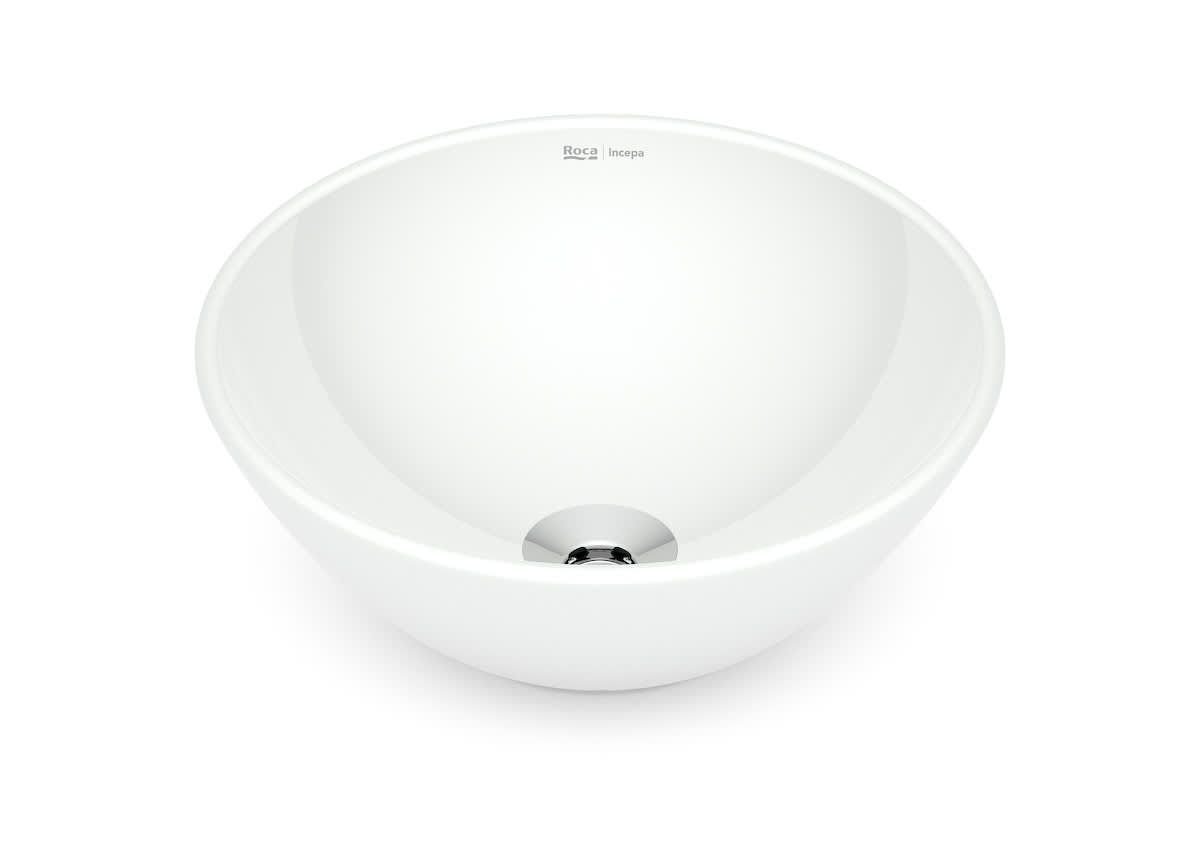 Ver imagem 3 de Cuba de Apoio sem Mesa R1 35cm Redonda Branca Roca