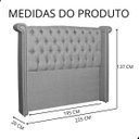 Ver imagem 4 de Cabeceira de Cama Box Estofada 195 Cm King Sienna Linho