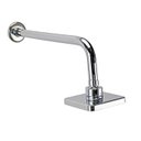 Ver imagem 2 de Ducha Chuveiro Flatt Quadrado Abs Cromado C/ Braço Parede