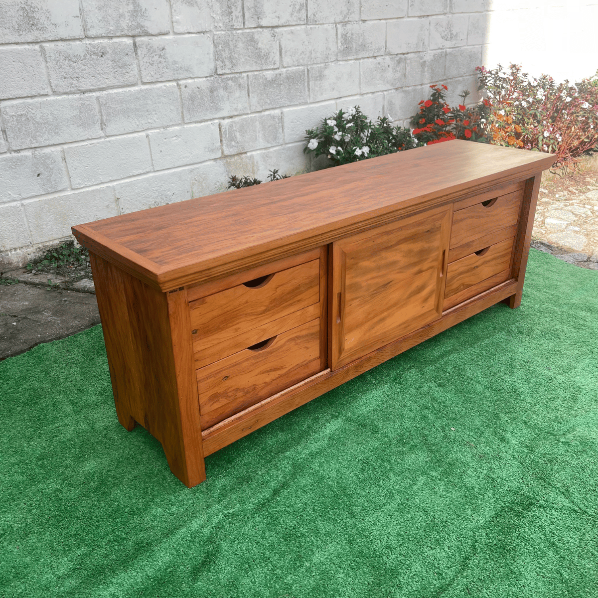 Ver imagem 3 de Rack Madeira de Demolição 160 X 60 Maciço com 4 Gavetas Sudeste Rústico