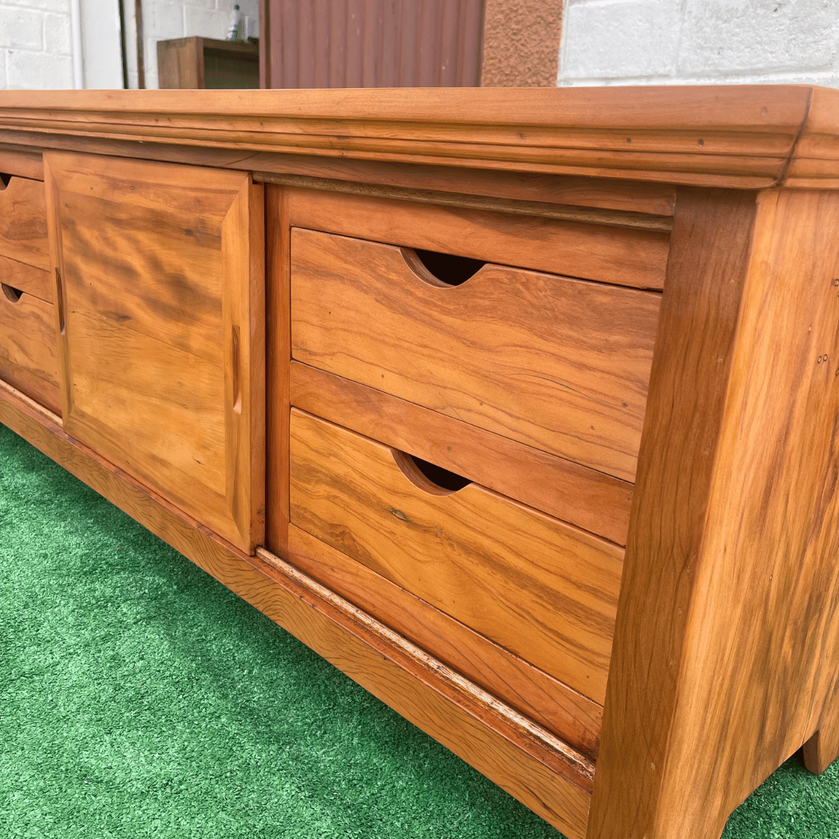 Rack Madeira de Demolição 160 X 60 Maciço com 4 Gavetas Sudeste Rústico - 6