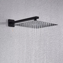 Ver imagem 2 de Ducha Quadrada Slim 20x20cm com Braço 40cm Inox Preta Domum