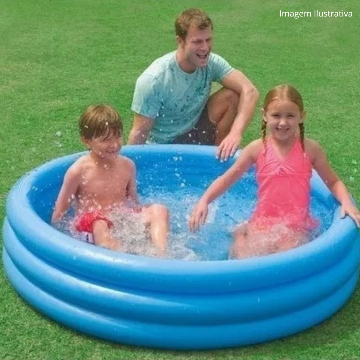 Piscina Banheira Inflável Infantl Redonda 30 Litros Cores Sortidas Presente Natal - 9