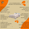 Cabeceira para Cama Box Casal 1,40 Portugal Branco - 3