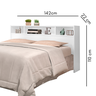 Cabeceira para Cama Box Casal 1,40 Portugal Branco - 4