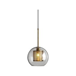 Pendente Bronze Globo Vidro Transparente 25cm 1e27 Paris Luz - 1