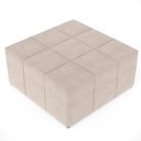 Ver imagem 6 de Puff Decorativo Para Sala de Estar Quadrado Milano 90x90cm W01 Suede Bege - Lyam Decor