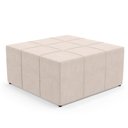 Ver imagem 1 de Puff Decorativo Para Sala de Estar Quadrado Milano 90x90cm W01 Suede Bege - Lyam Decor