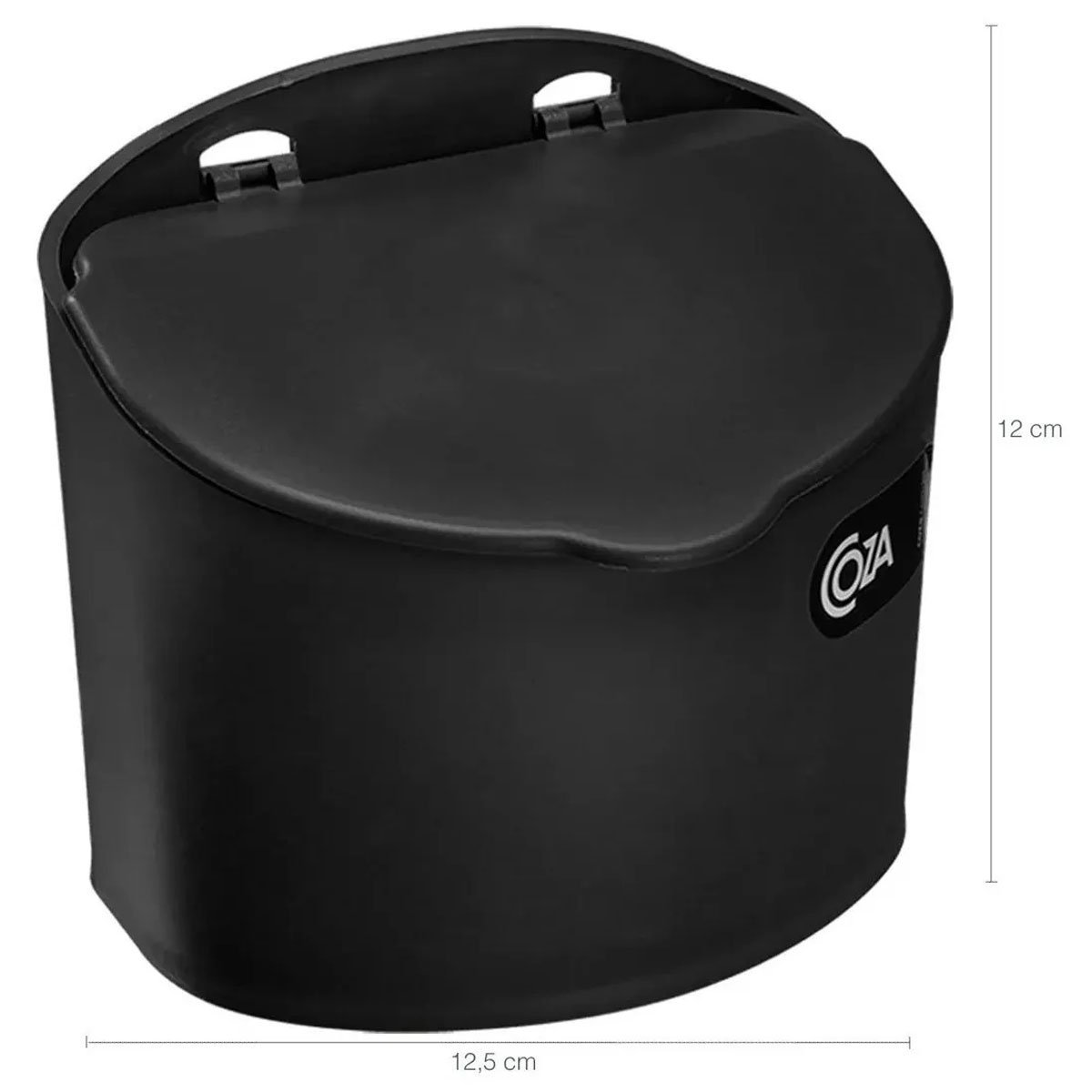 Conjunto Dispenser de Detergente 600ml e Saleiro Plástico com Tampa 500g Coza Preto - 2