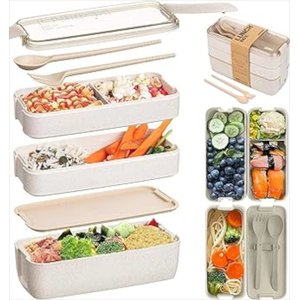 Super Marmita 900ml Fitness Lunch 3 Divisórias Quente/frio