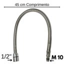 Ver imagem 3 de Flexivel da Ducha Monocomando Gourmet Cozinha Rosca M10 X 1/2 X 45cm 4260m10x45